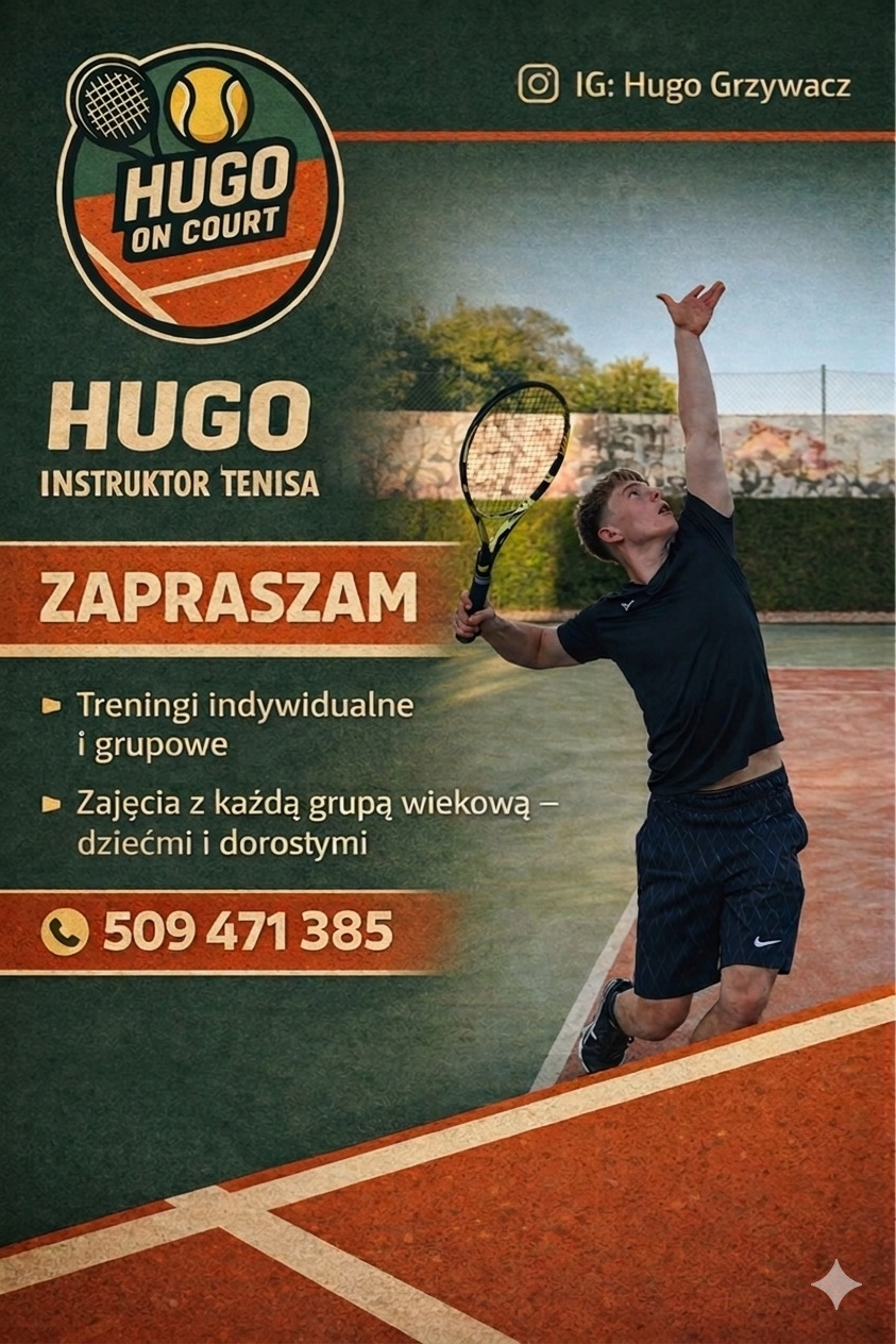 Hugo Grzywacz - instruktor tenisa